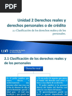 Derechos Reales y Derechos Personales o de Credito.