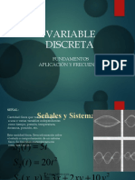 Variable Discretas Señales