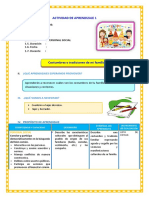 D1 A2 SESION Costumbres y Tradiciones de Mi Familia