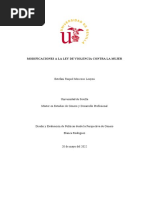 Modificatorias A La Ley de Violencia - Estefani Moscoso