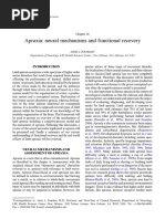 Apraxia Neural Mechanisms and Functional Recovery