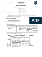 Sesion de Aprendizaje de Descomposicion