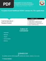 Graphene Based Multiband Mimo Antenna For THZ Applications: Ranjana Kumari