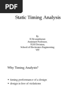 Static Timing Analysis Static Timing Analysis