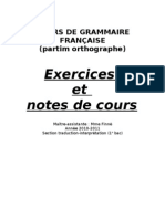 Grammaire Francaise