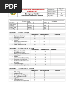 Preventive Maintenance Checklist