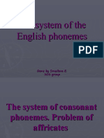 The System of The English Phonemes