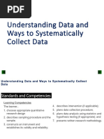 Understanding Data and Ways To Systematically Collect Data: Lesson 4