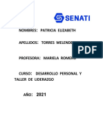 Actividad Entregable 1 Desarrollo Personal y Taller de Liderazgo