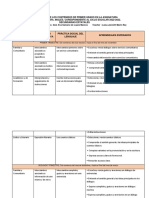 Dosificación de Los Contenidos de Primer Grado en La Asignatura Eva