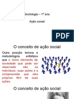 Sociologia - 1º Ano - Ação Social-1