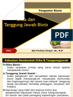 Pengantar Bisnis - Etika Dan Tanggung Jawab Bisnis