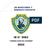 Plan de Monitoreo 2022