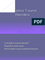 Cumulative Trauma Disorders