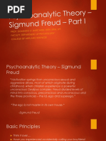 Lesson 3. Sigmund Freud Psychoanalytic Theory Part I