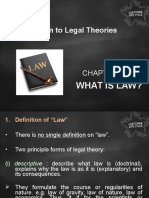 Lecture 1 - What Is Law