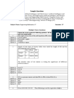 Comp R19 Sem IV CSC401 Engineering Mathematics IV Sample Questions