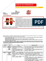 Experiencia de Aprendizaje Julio - V Ciclo