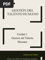 Unidad 1 Gestión Del Talento Humano