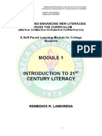 Module 1 Introduction To 21st Century Literacy