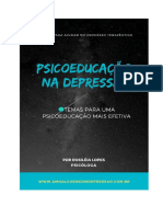 Psicoeducação Guia Prático - Rosiléia Lopes - Amo Alguém Com Depressão