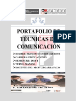 Fortafolio de Tecnicas de Comunicacion