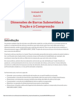 Aula 03 Dimensões de Barras Submetidas A Tração e Compreensão