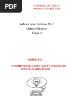5° Lenguaje Clase 03 Lenguaje Figurado