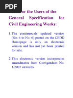 CEDD General Specification For Civil Engineering Works (1992 Edition) Volume 1 of 3 (Amendment No. 2003-1)