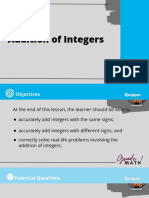 2.1.2 Addition of Integers