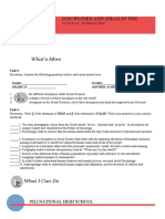 Q1 M2 Diss Answer Sheet With Performance Task