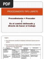 Procedimiento Tipo Libreto