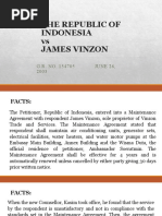 The Republic of Indonesia Vs Vinzon