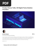 20 Digital Twins Solution Providers