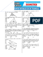 Ejercicios de Puntos Notables en Un Triangulo Pagina Educativa