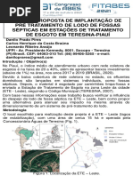 Proposta de Implantação de Pré Tratamento de Lodo de Fossas Sépticas em Estações de Tratamento de Esgoto em Teresina Piauí