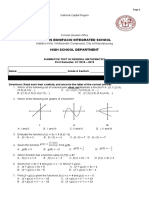 Summative Test in Gen Math 1