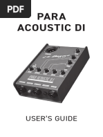 LR Baggs para Di Users Guide