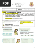 Planeación Semana Uno Matemáticas