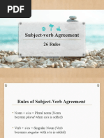 Subject Verb Agreement