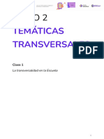 CLASE 1 - La Transversalidad en La Escuela