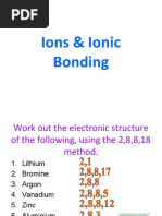 Ions - Ionic Bonding