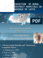 Job Satisfaction of Rural Nurses in District Hospitals in The Province of Leyte