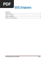 DSTL Programs