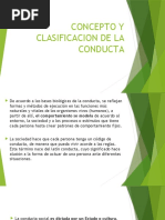 Concepto y Clasificacion de La Conducta