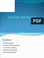 Chapter 4 - Syntax Analysis