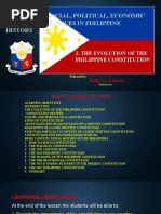 GEC 2 - Chapter 4, Lesson 2 - EVOLUTION OF PHIL CONSTITUTION