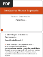 Aula 1 - Introducao As Finanças Empresariais