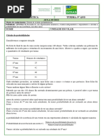 Aula 5 - 9º MAT - Estudo de Eventos Probabilísticos