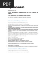 Procedimiento de Accidente de Trabajo